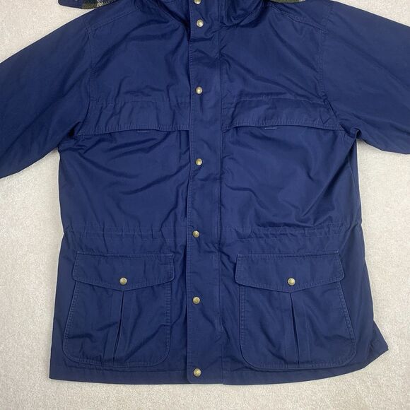 Eddie Bauer Flannel Wool Lined Mountain Parka Field Jacket Men's Sz Large - Picture 4 of 16